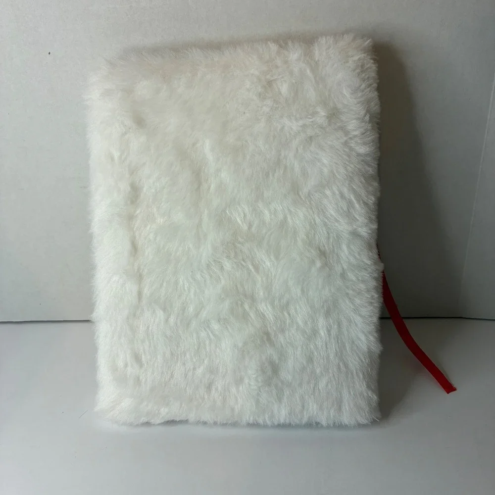 Harry Potter Hedwig Snowy Owl Faux Fur Journal Notebook Diary NEW Ribbon Whimsy